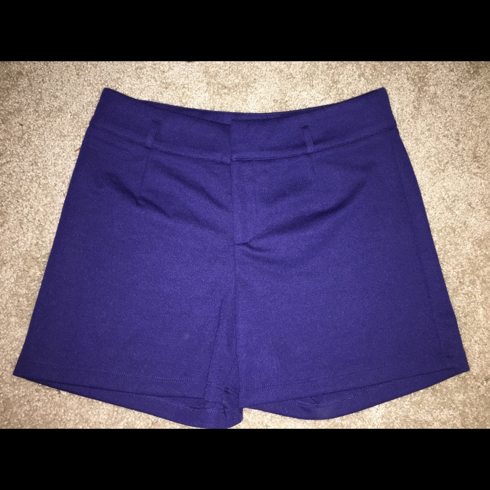 Purple Cotton Shorts